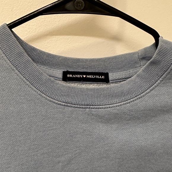 Brandy Melville Blue Heavyweight Crewneck Sweatshirt - Picture 2 of 3